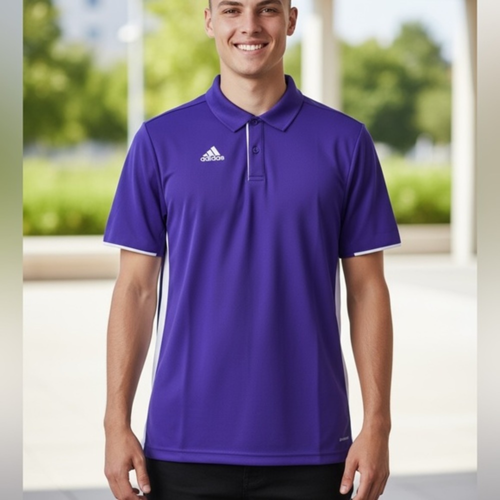 NWT Adidas men’s climacool polo shirt size l